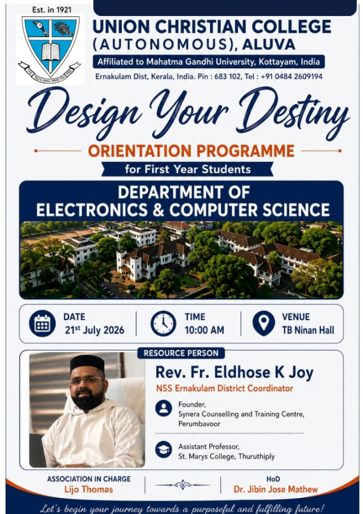 Orientation for the first year students